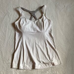 LuluLemon White Athletic Tank Top